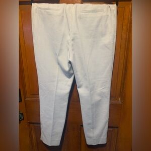 Antonio Melani Women's Gingham Ankle Pants Size 6 Blue White Career